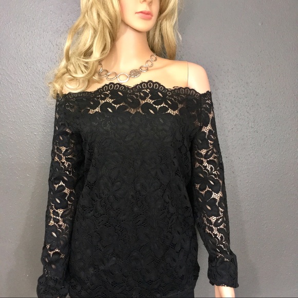 Tops - Off the shoulder lace blouse Sz 14